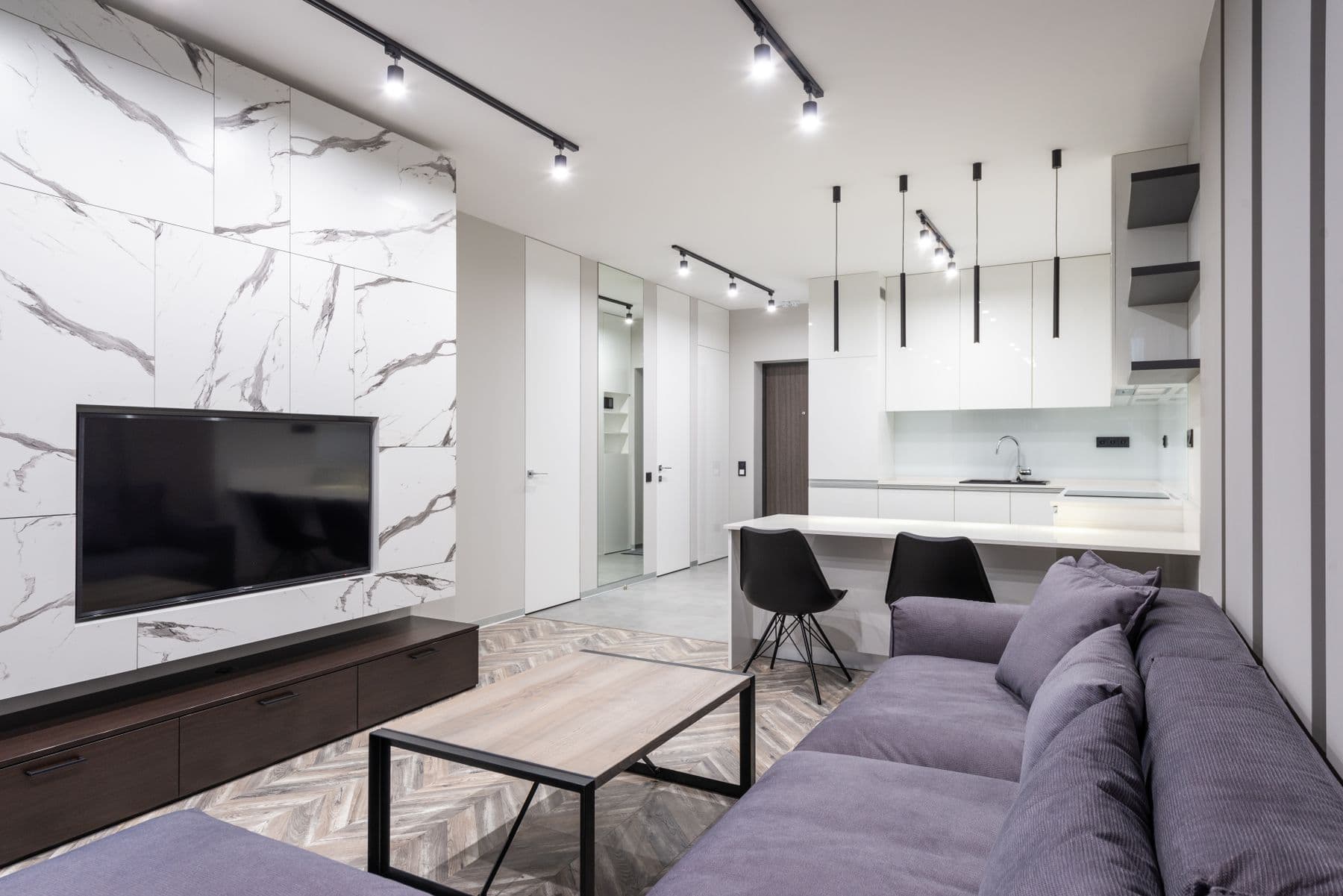 Bright California rental apartment interior